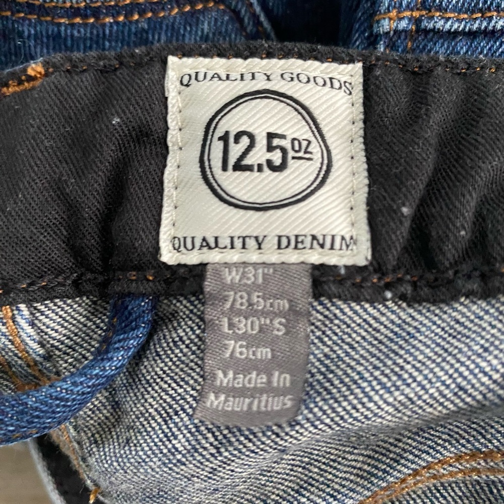 ASOS 12.5 oz super skinny jeans with knee rips